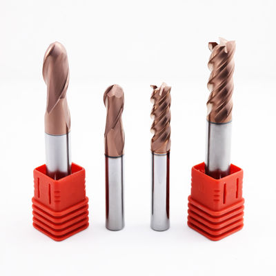 6mm 탄화탄소 공 코 끝 밀 2 플루트 금속 가공