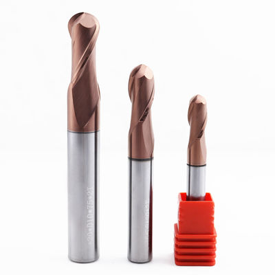 6mm 탄화탄소 공 코 끝 밀 2 플루트 금속 가공