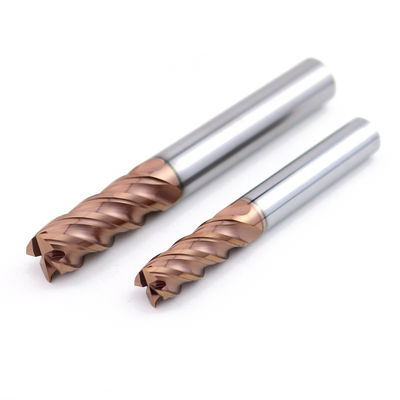 텅프렌 탄화물 밀링 삽입 4 HRC60 강철 알티안 코팅을 위한 플루트