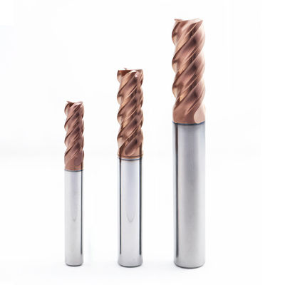 텅프렌 탄화물 밀링 삽입 4 HRC60 강철 알티안 코팅을 위한 플루트